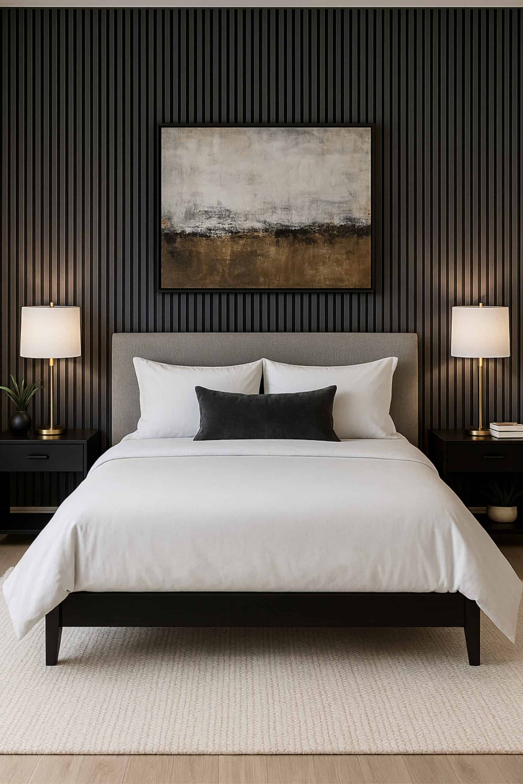 Bedroom feature wall